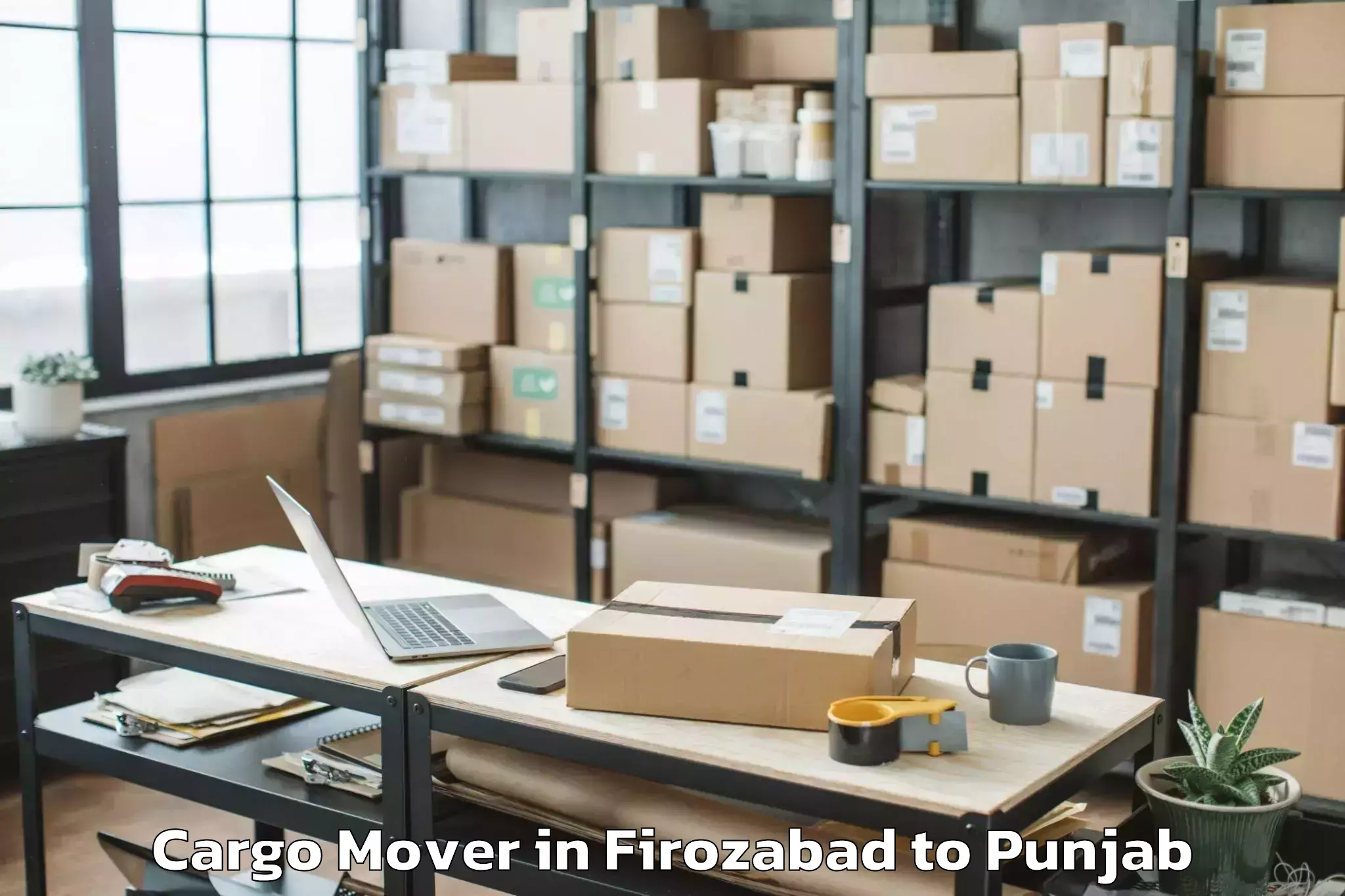 Easy Firozabad to Mukerian Cargo Mover Booking